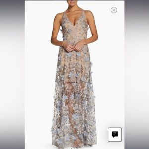 Dress the Population Floral Sidney Lace Gown